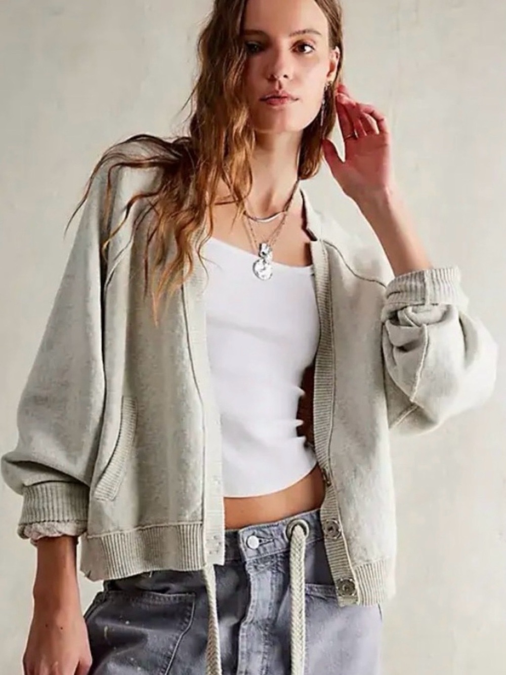 WE THE FREE Midnight Cream Cardi